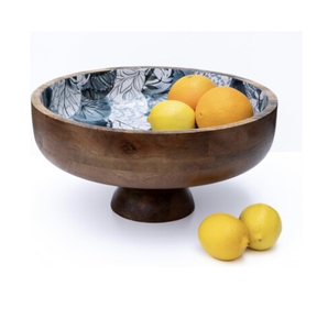 ชามไม้พิมพ์แป้ง2ชิ้นชามลายดอกไม้พิมพ์แตกต่างกัน - Product Image 4