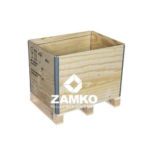 For UN Certified 800x1200mm Heavy Duty Wooden Crates Plywood Pallet Boxes-Stackable Foldable and Collapsible for Storage