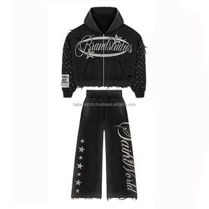 Survêtements d'hiver pour femmes, qualité supérieure, logo personnalisé, coupe classique, 100% coton, vêtements de sport, vente en gros - Product Image 2