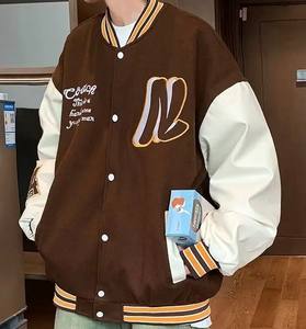 Premium 3D Broderie En Gros Letterman Veste Personnaliser Varsity Veste Fabricant Nouveau Élégant Hommes Veste D'hiver - Product Image 4