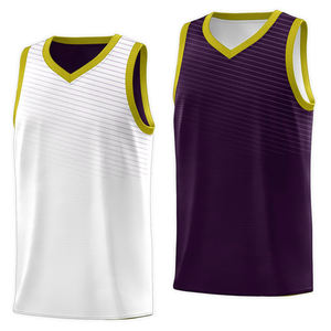 Maillot de basket-ball pour jeunes en maille respirante en polyester pur, design par sublimation, ensembles de tailles plus grandes, qualité de maillot, vêtements de basket-ball OEM - Product Image 6