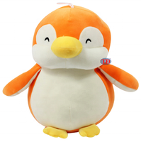 Unisex Pinguïn Knuffel Zacht Katoen En Polyester Knuffels Thuis Decoratief Karakter In Oranje Roze Blauw Grijs