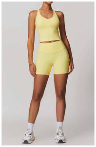 Conjunto de ropa deportiva de secado rápido para mujer al por mayor, conjunto personalizado de 2 para gimnasio, ropa de gimnasio para mujer con logotipo - Product Image 3