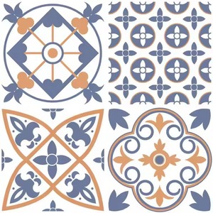 400x400mm Azulejo de cerámica marroquí rústico Azulejo decorativo 40x40cm Baldosas de cerámica - Product Image 3