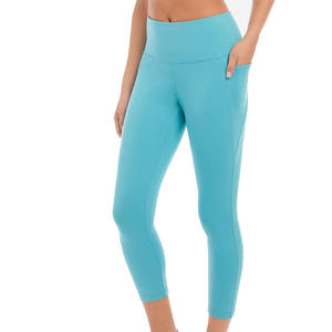 Meilleur legging de haute qualité pour femmes avec logo personnalisé Tarif d'usine Service ODM Tendance Mode Taille moyenne Décontracté Spandex/Polyester - Product Image 4