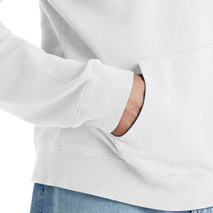 Autumn Men's Long Sleeve <b>Zip</b> Hoodie Medium Slim Cotton French Terry Sweatshirt with Embroidered <b>Pocket</b> Solid Color Men's <b>Hoodies</b> - Product Image 2