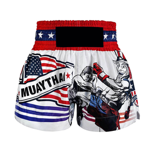 Pantalones cortos de Muay Thai con estampado de diseño personalizado de alta calidad 2023 para hombre, pantalones cortos de lucha de bajo precio a la venta - Product Image 1