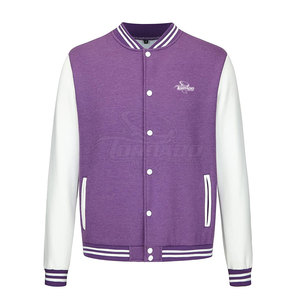 Haute qualité 100% coton Lettermen vestes pour hommes Design Unique à capuche col montant nouveauté High Street pour la saison de printemps - Product Image 1