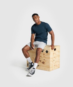 T-shirt à manches courtes Sportstyle poitrine gauche pour hommes Design à col rond Respirant personnalisé - Product Image 3