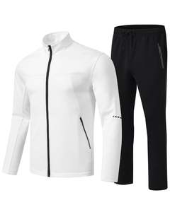 Vêtements de sport de qualité OEM Survêtements d'entraînement en polaire pour hommes Fitness Tech Ensemble deux pièces Survêtement de jogging pour hommes 2025 - Product Image 6