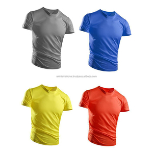 T-shirt en coton pour hommes, vente en gros, en chanvre, uni, personnalisé, en coton biologique - Product Image 4