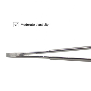 Pinzas de pestañas de punta suave antimagnéticas de acero inoxidable duraderas profesionales, longitud de 10mm para pestañas de salón de belleza de precisión - Product Image 3