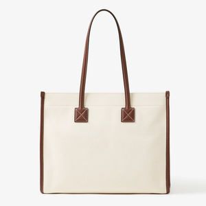 2024 nuevo bolso de compras de lona de algodón a la moda, bolso de mano personalizado de alta calidad con asa cómoda para niñas - Product Image 3