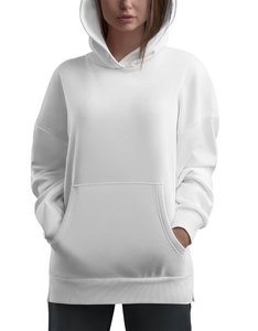 Sweat-shirt à capuche confortable en polyester mélangé pour hommes avec logo personnalisé pour l'hiver doux luxe tissu polaire fabricant sublimation - Product Image 1