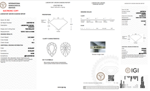 1.80 ct Poire Cut Lab-Grown Diamond IGI Certified F Color VS2 Clarity Lab-Stone - Product Image 5
