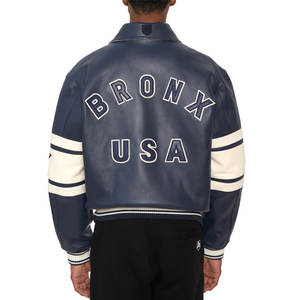 Chaquetas de Cuero para Hombre Más Vendidas, Color y Tallas Personalizadas, Chaquetas Avirex Bordadas en Cuero Genuino Hechas a Medida - Product Image 4