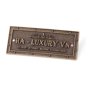 Placas de identificación personalizadas de fábrica Aluminio y ilustraciones de alta calidad Placas de logotipo de latón de diseño libre para muebles y soluciones de marca - Product Image 6