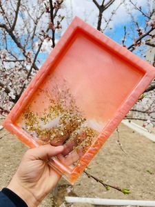 ถาดเรซิ่นตกแต่งหลากสี ของตกแต่งบ้าน ถาดเรซิ่นทรงสี่เหลี่ยมคุณภาพสูง - Product Image 5