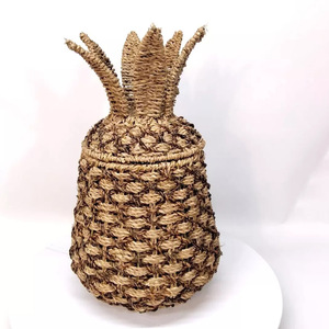 Cesta de almacenamiento de algas marinas, cesta en forma de piña, las cajas de cesto de regalos de Navidad más vendidas para decoración de dormitorio de niños - Product Image 2