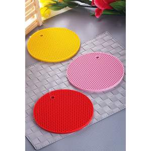 Juego de 3 Salvamanteles de Silicona con Diseño de Panal de Abeja de Marcas Generales, Accesorios de Cocina - Product Image 2