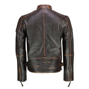 Veste en cuir pour homme, nouvelle mode 2026, qualité supérieure, personnalisable, coupe ajustée, élégante, 100% cuir véritable, respirante - Product Image 3