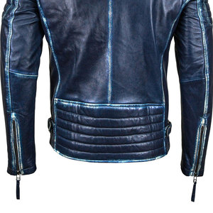 Dernière conception de vestes pour hommes confortables 2025 veste en cuir à col montant de haute qualité pour hommes avec manches complètes - Product Image 6
