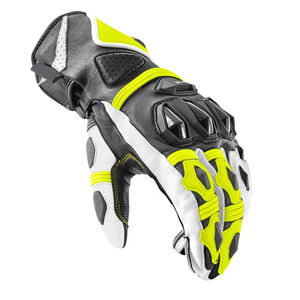 Customized Half-Finger Cowhide Racing Gloves for Men Daily <b>Applicable</b> Motorbike Riding Leather Gloves for Summer Winter Use - Product Image 5