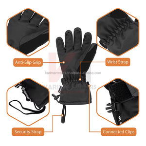 Gants de moto imperméables de haute qualité personnalisés de qualité supérieure pour l'extérieur, gants de ski d'hiver coupe-vent pour hommes, toutes conditions météorologiques - Product Image 2