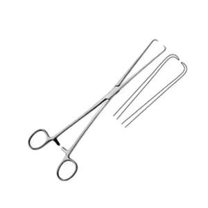 Pinzas Tenaculares Uterinas Manuales de Acero Inoxidable JARCHO, Instrumentos Quirúrgicos Ginecológicos Clase I, Garantía de 2 Años - Product Image 2