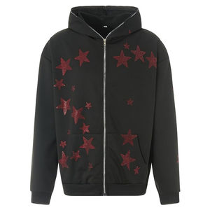 Style parfait hommes strass sweats à capuche Offre Spéciale anti-rides haute qualité prix pas cher strass hommes sweats à capuche avec manches complètes - Product Image 1