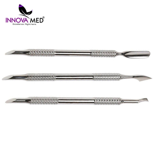 Pousse-cuticules professionnel de haute qualité en acier inoxydable réutilisable à double extrémité pour manucure russe, grattoir à ongles, éliminateur de peaux mortes - Product Image 3