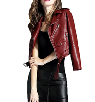 Vêtements en cuir pour femmes Veste en cuir à la mode Vêtements d'hiver Nouveau style Veste en cuir pour femmes