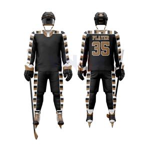 Uniforme de hockey sur glace de sublimation de conception populaire supérieure meilleure qualité nouveauté uniforme de hockey sur glace pour jeunes en bas quantité minimale de commande entretenu par OEM - Product Image 6