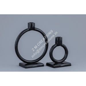 ชุดเชิงเทียนโลหะอะลูมิเนียมงานแฮนด์เมดสำหรับงานแต่งงานสไตล์แอบสแตรกต์ดีไซน์ภายในตกแต่งบ้าน - Product Image 1