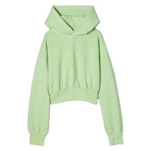 Conjunto Deportivo de Sudadera con Capucha y Pantalones Cortos de Felpa Francesa de Algodón 100% Personalizado para Mujer, Diseño de Invierno, 450 g/m², Logotipo Personalizado, Alta Calidad - Product Image 1