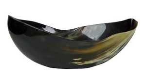 New Design Hand Finished Buffalo Horn Salad Serving <b>Bowl</b> Handmade by crescent crafts - Product Image 2