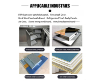 Automatische kanten suchende Aluminiumschaumkern-Sandwich platte SPL-11.3C.PUR VAN-Konsole. Caravan GFK Panels Produktions linie.