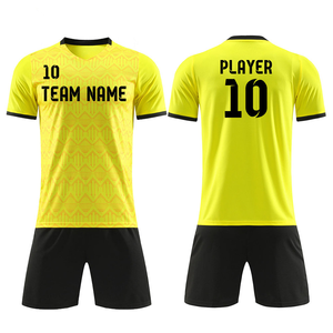2025 haute qualité Football uniformes Football chemises en gros Logo personnalisable respirabilité deux pièces hommes Football maillot ensemble - Product Image 4