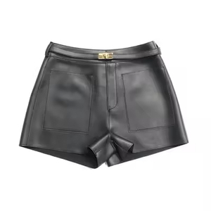 Shorts de Cuero Personalizados de Diseño Exclusivo, Color Atractivo, Ligeros y Transpirables, Shorts de Mujer de Pakistán, Shorts de Mujer al por Mayor - Product Image 5