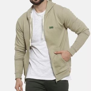 Sweats à capuche pour hommes fermeture éclair complète avec poche respirant coupe ajustée basiques coton mélangé à manches longues tenue décontracté confortable séchage rapide - Product Image 5
