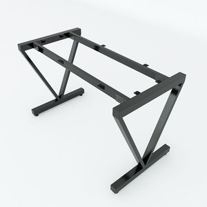 SFVC001 <b>Simple</b> Design Rubberwood Computer <b>Desk</b> with Iron V-Shaped Legs - Product Image 5