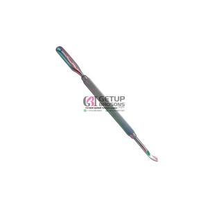 Empujadores de cutículas de la mejor calidad, empuñadura de diamante de plata/arcoíris/oro rosa, acero inoxidable con su logotipo personalizado, instrumentos de belleza - Product Image 3
