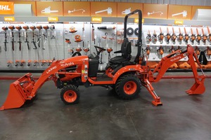 Kubota BX23S 4WD Mini Excavator Backhoe Loader Compact Tractor with Front Bucket and Seat for Farm Construction - Product Image 4