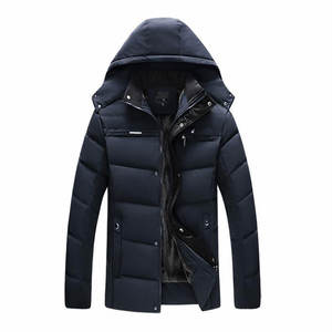 Vestes d'hiver décontractées en duvet pour hommes, coupe-vent, vente en gros, personnalisées, 2023, manteaux matelassés avec doublure en fourrure polaire, capuche, vêtements d'extérieur - Product Image 1