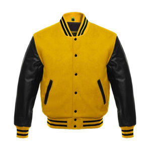 Chaquetas de béisbol Letterman de lana chenilla bordadas personalizadas estilo vintage 2026 para hombre, de invierno, con frente de color personalizado, estilo urbano. - Product Image 1