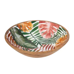 Cuencos de servir modernos para ensaladeras de madera decorativas 2025 hechas de madera de mango de primera calidad, perfectos para cuencos de almuerzo y cena. - Product Image 3