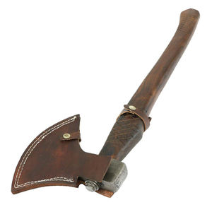 Cabeza de hacha de acero damasco personalizada de alto carbono con mango de madera Diseño de logotipo hecho a mano de grado industrial para venta al por mayor - Product Image 4