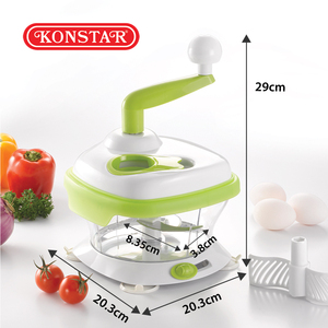 Hand Cranked Multifunctional Food Cutter Household <b>Vegetable</b> <b>Chopper</b> Meat Grinder Egg Beater Kitchen Gadget - Product Image 2
