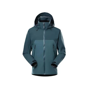 Veste coupe-vent softshell en polyester réfléchissante pour hommes Vestes softshell de randonnée d'extérieur en polyester - Product Image 5