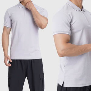 Camiseta Deportiva para Hombre, Verano, Gimnasio, Corte Regular, Media Cremallera, Secado Rápido, Transpirable, Ecológica, 100% Algodón - Product Image 6